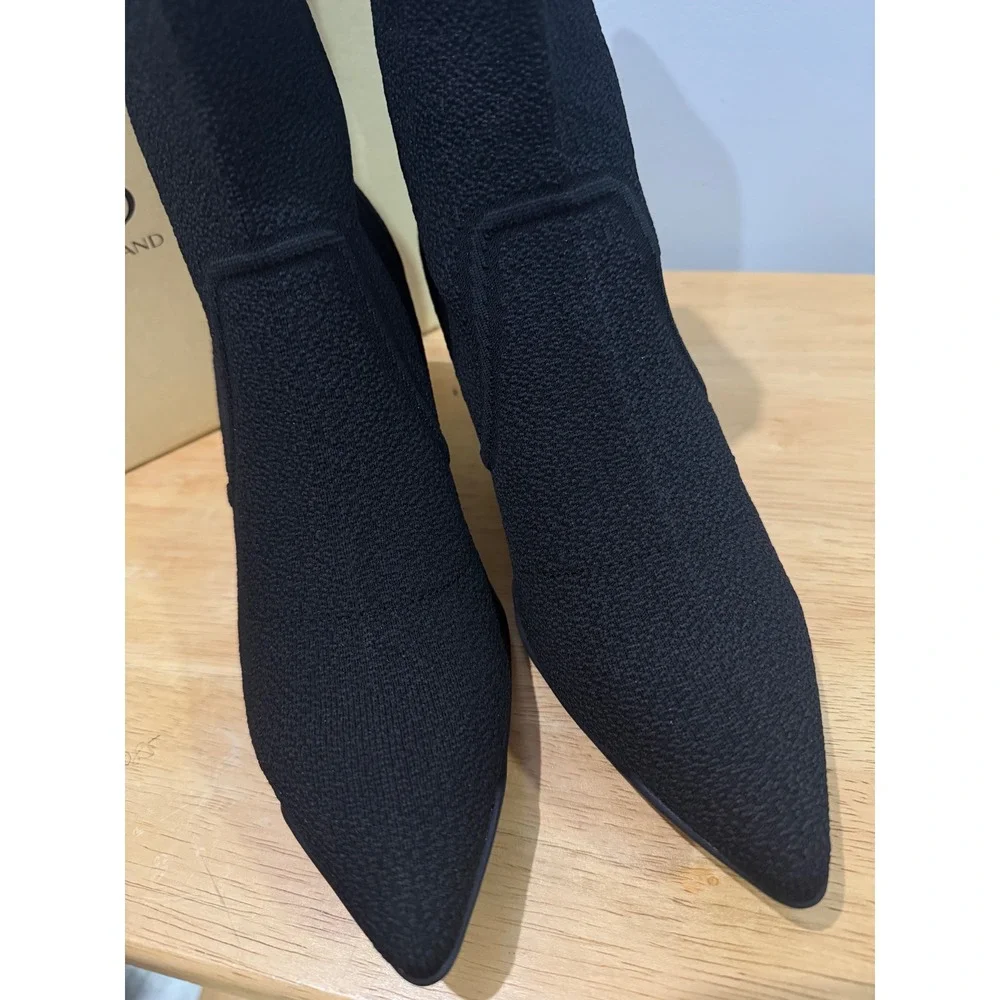 BelleVoyage Minimalist Pointed Toe‎ Stiletto Ankle Boots black size 7.5